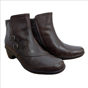 Clark’s Brown Leather Booties
